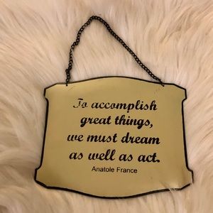 🎁Bundle 4 Free! Anatole France Quote Small Metal Wall Art
